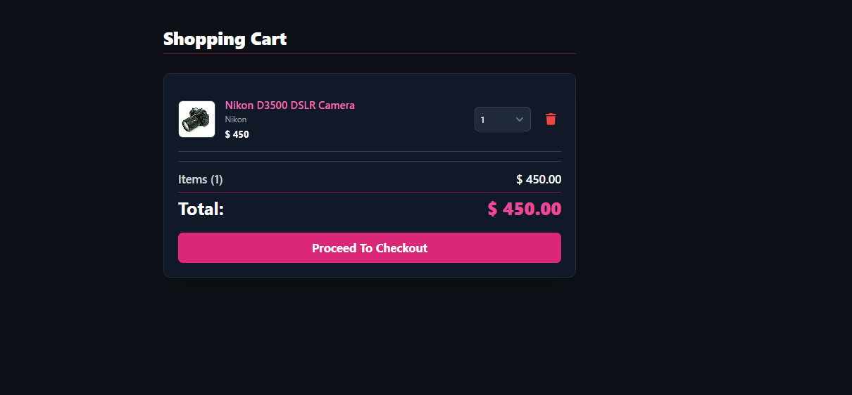 Shopping Cart Management